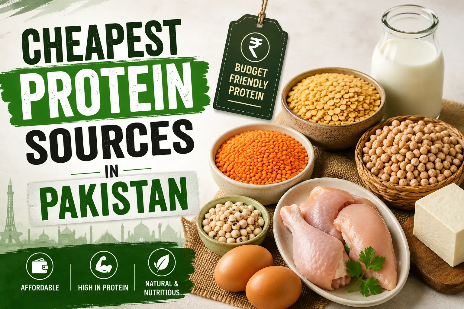 Cheapest Protein Sources in Pakistan — Ranked by Rs Per Gram