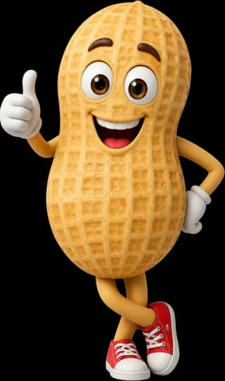 NutraRoot Peanut Mascot